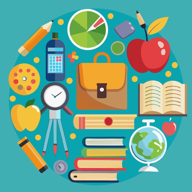 Vector de regreso a la escuela