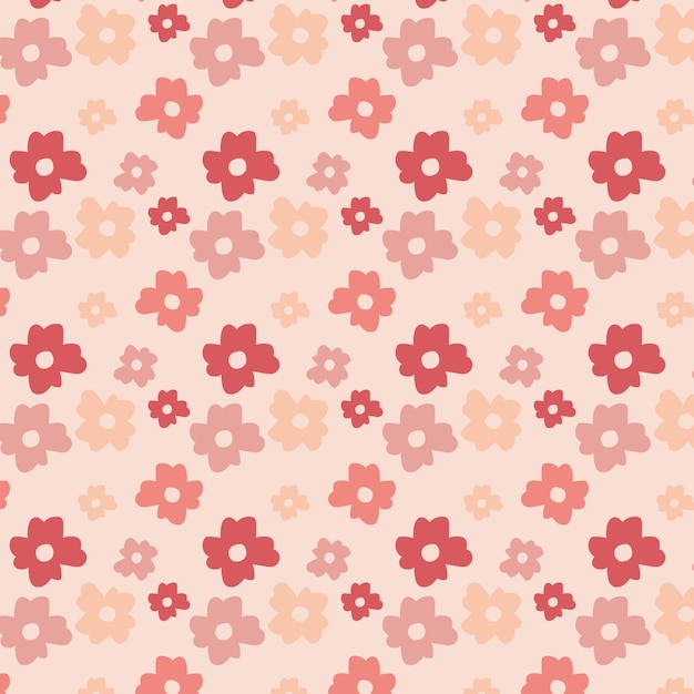 Vector de relación de patrones sin fisuras de flores
