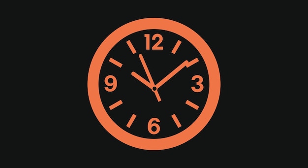 Vector de reloj iconográfico de cronometraje para todos los horarios