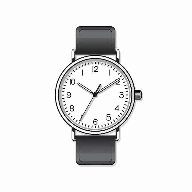 vector reloj reloj tiempo aislado icono diseño ilustración moderno símbolo temporizador inteligente espalda