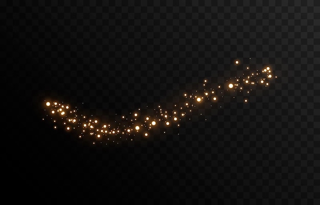 Vector resplandor mágico Luz chispeante polvo de chispa png Polvo mágico brillante Luz de Navidad