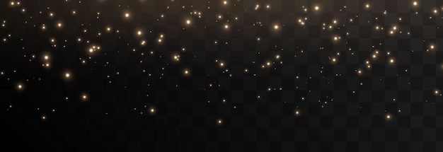 Vector resplandor mágico Polvo mágico cae del cielo Polvo brillante png Polvo mágico Luz de Navidad
