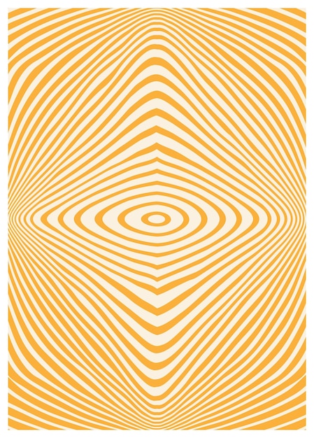 Vector retorcido y distorsionado fondo hippie groovy ondas girando patrón giratorio retro