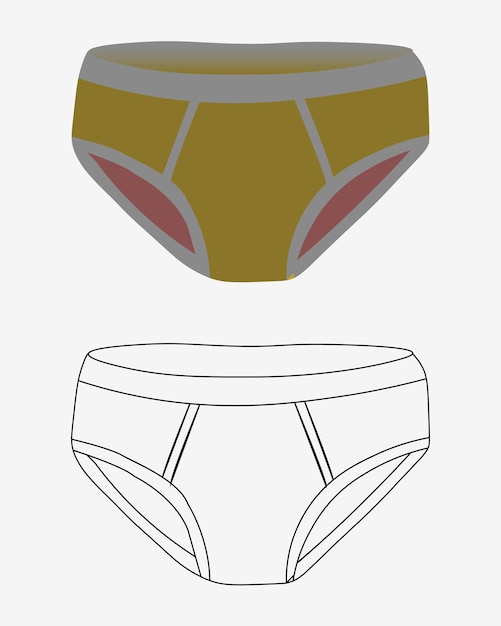 Vector de la ropa interior