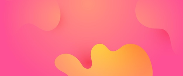 Vector rosa y naranja bandera moderna y simple con formas