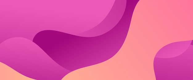 Vector rosa y púrpura violeta estilo minimalista sencillo diseño de banner de gradiente abstracto con ondas y formas líquidas Vector para presentaciones volantes carteles de fondo invitaciones de informe anual