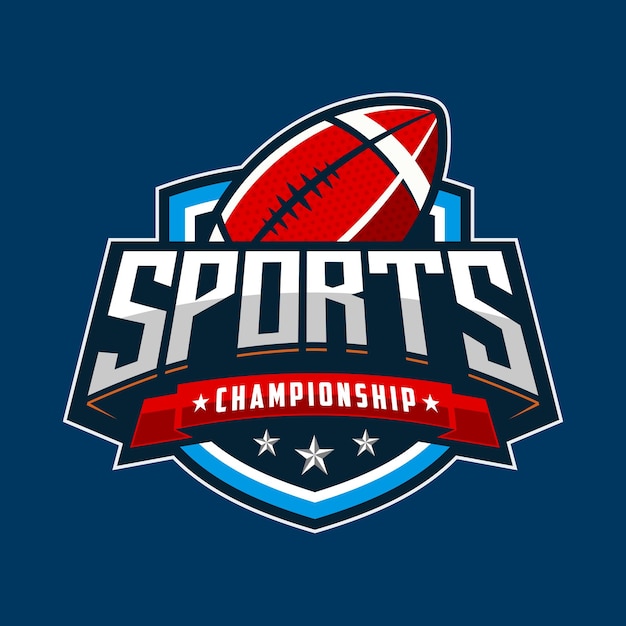 vector de rugby deporte logo vector