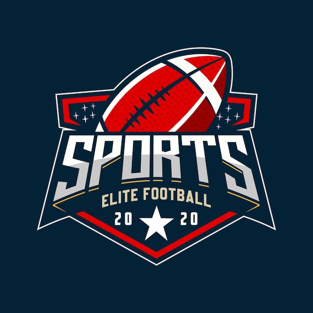 vector de rugby deporte logo vector