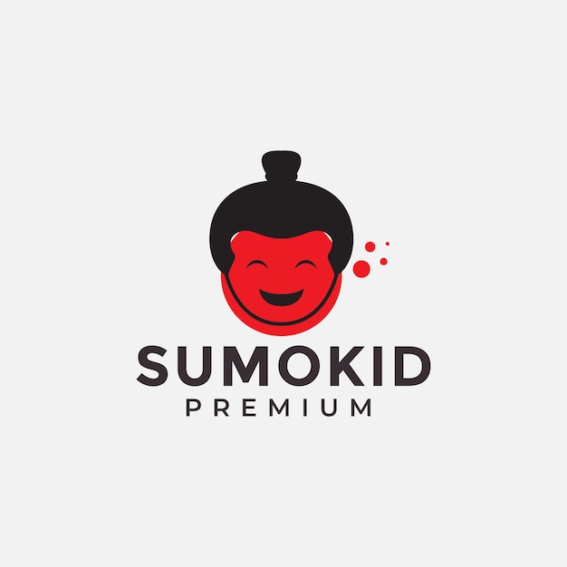 VECTOR DE SÍMBOLOS DE ILUSTRACIÓN DE DISEÑO DE LOGOTIPO DE SUMO