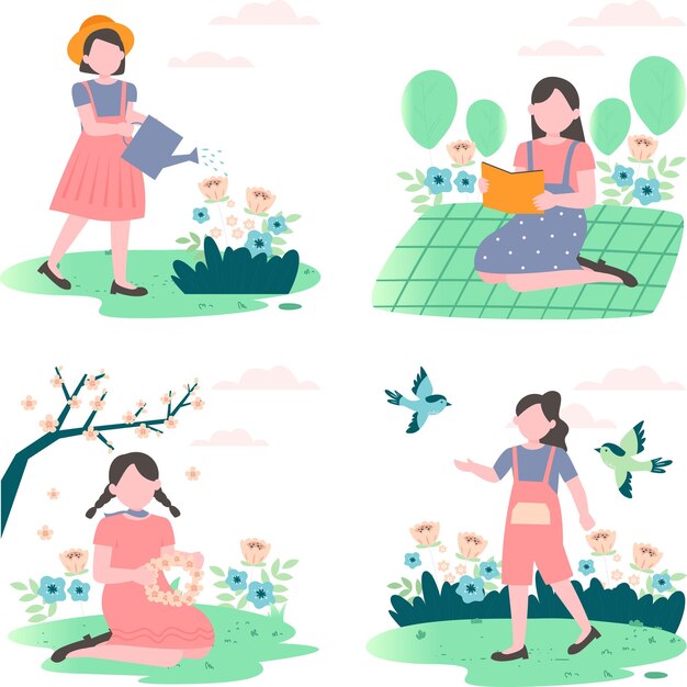 Vector de salida de primavera