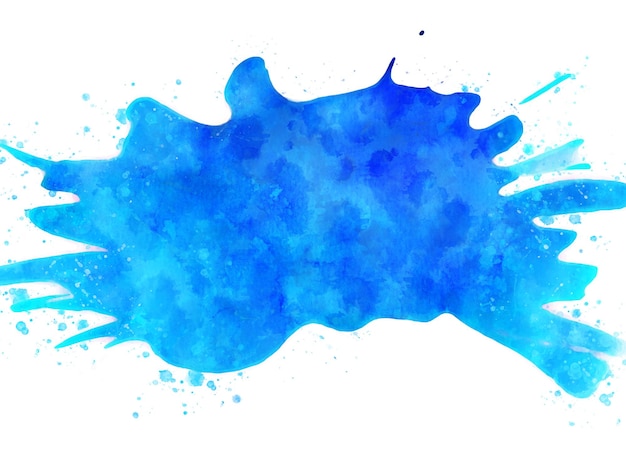 Vector de salpicaduras de acuarela azul.