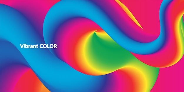 Vector de salpicaduras de tinta de forma líquida de colores fluidos