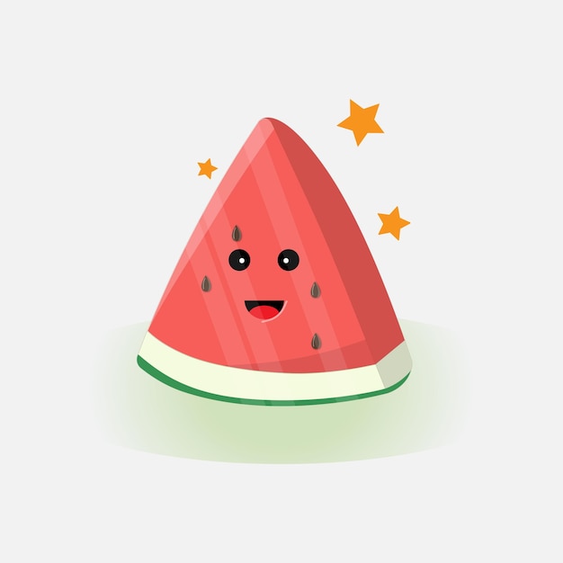 y vector de sandía dulce y fresco