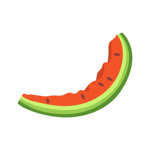 Vector sandía fruta fresca icono diseño aislado