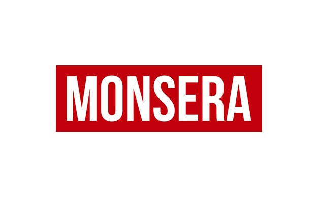 Vector de sellado de goma de Monsera