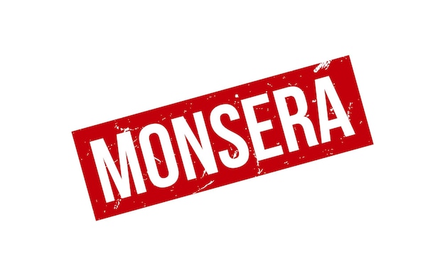 Vector de sellado de goma de Monsera
