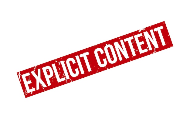 Vector de sello de estampado de goma de contenido explícito.