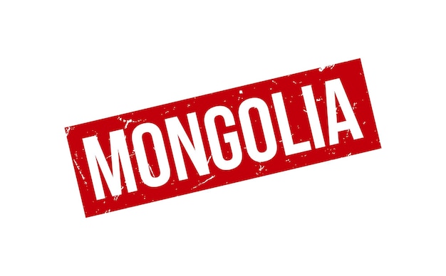 Vector de sello de goma de Mongolia