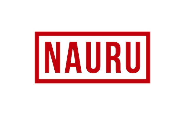 Vector de sello de goma de Nauru