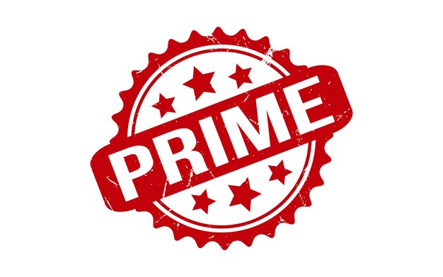 Vector de sello de goma de primer nivel