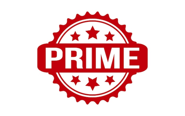 Vector de sello de goma de primer nivel