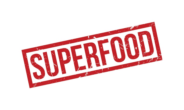 Vector de sello de goma de súper alimento