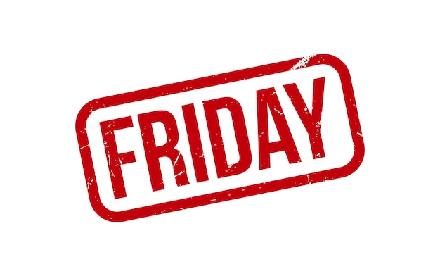Vector de sello de goma de viernes