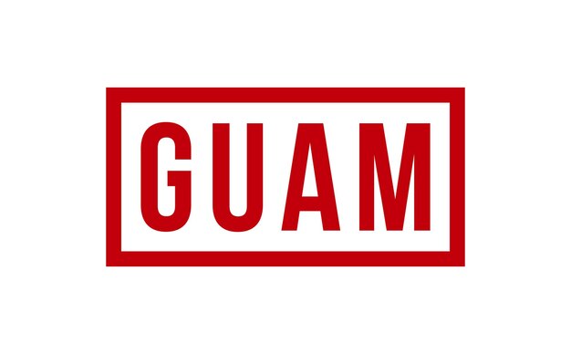 Vector de sello de sello de goma de Guam