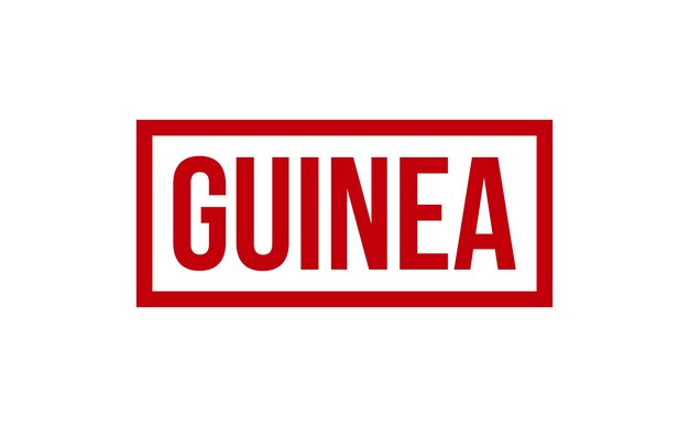 Vector de sello de sello de goma de Guinea