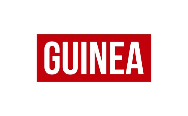 Vector de sello de sello de goma de Guinea