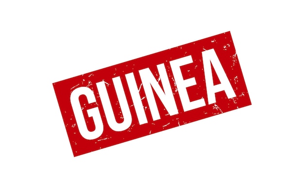 Vector de sello de sello de goma de Guinea