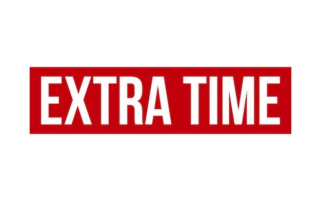 Vector de sello de sello de goma de tiempo extra