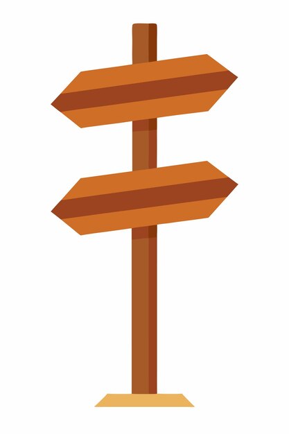 Vector de señal de dirección sobre fondo blanco