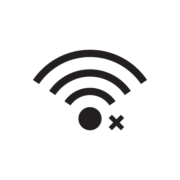 Vector de señal e icono wifi