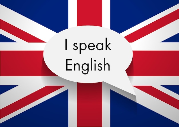 Vector de señal hablando inglés