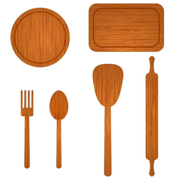 Vector set utensilios de cocina herramientas de cocina