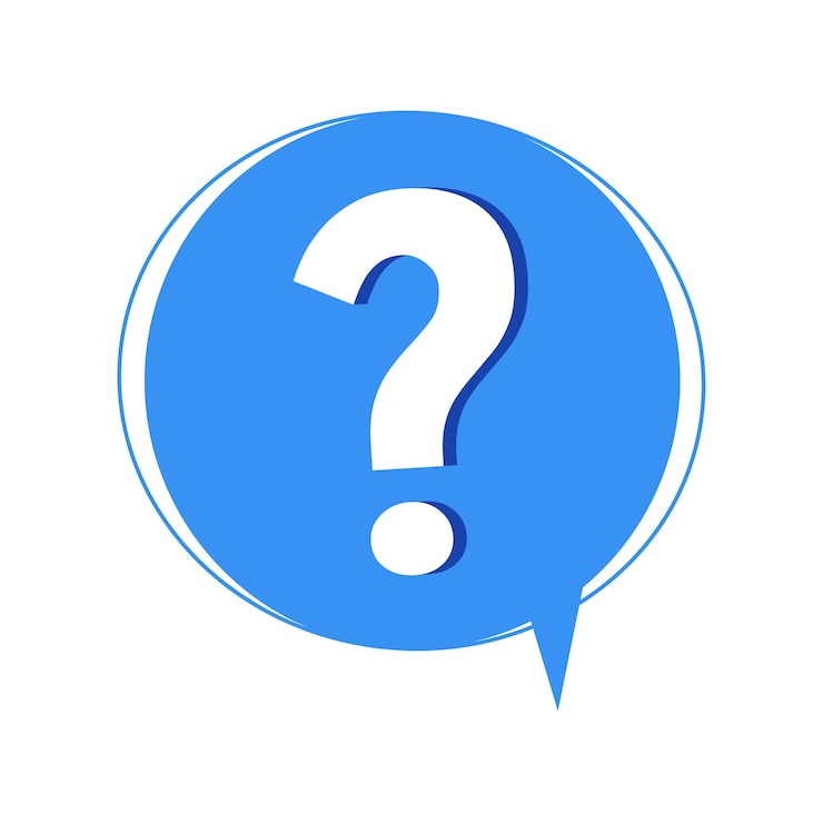 Vector vector signo de interrogación icono símbolo de ayuda preguntas frecuentes signo estilo de diseño plano