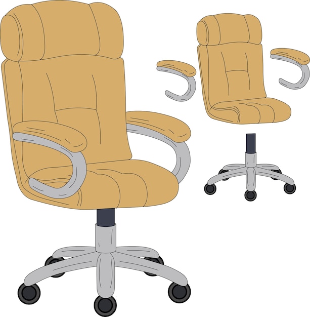 vector de una silla de oficina