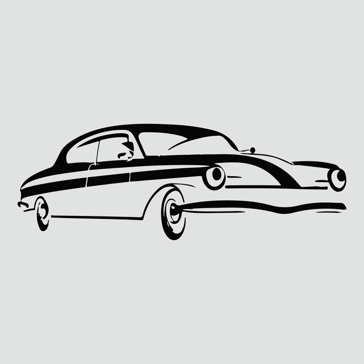 Vector vector de silueta del automóvil