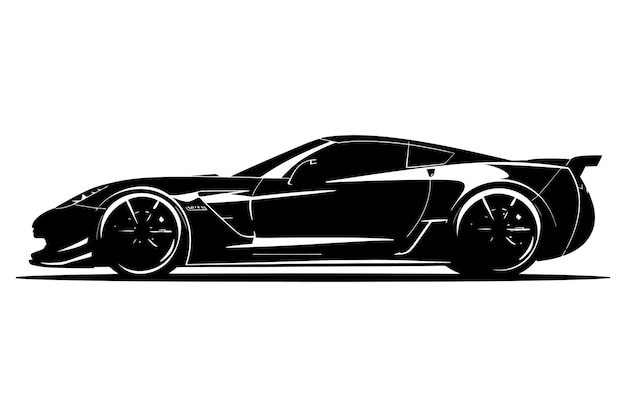 Vector de silueta de automóviles deportivos