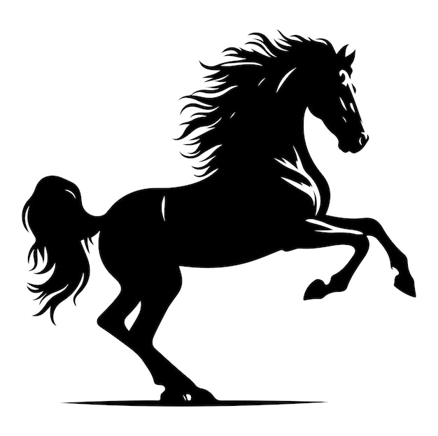 Vector de silueta de caballo