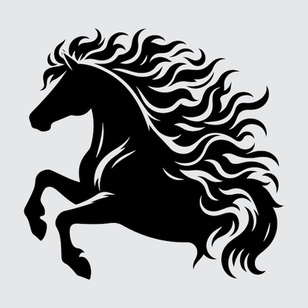 Vector de silueta de caballo