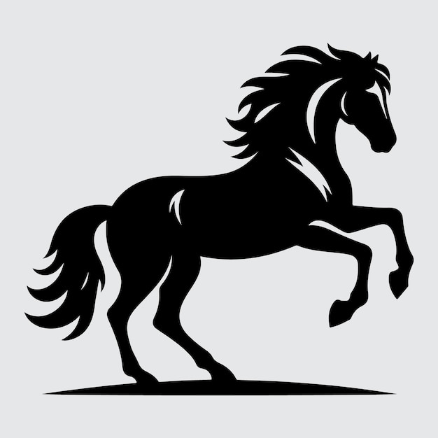 Vector de silueta de caballo