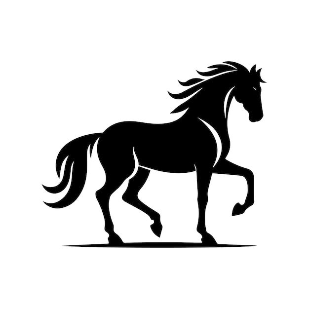 vector de silueta de caballo