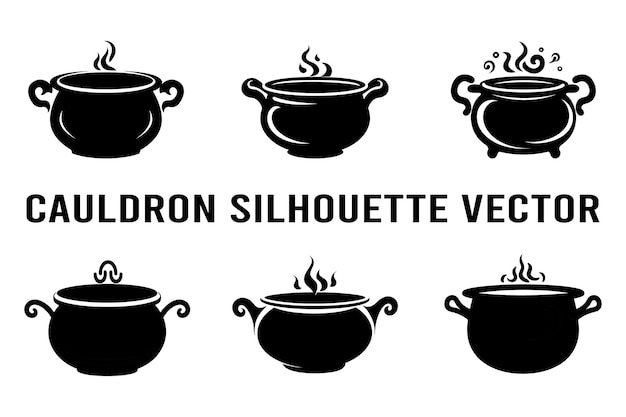 Vector de la silueta del caldero