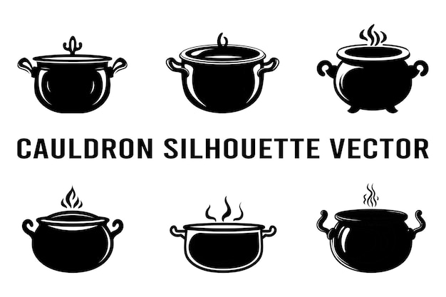 Vector de la silueta del caldero