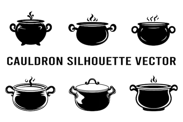 Vector de la silueta del caldero