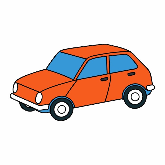 un vector de silueta de coche sobre un fondo blanco