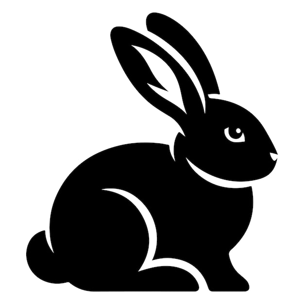 Vector de silueta de conejo