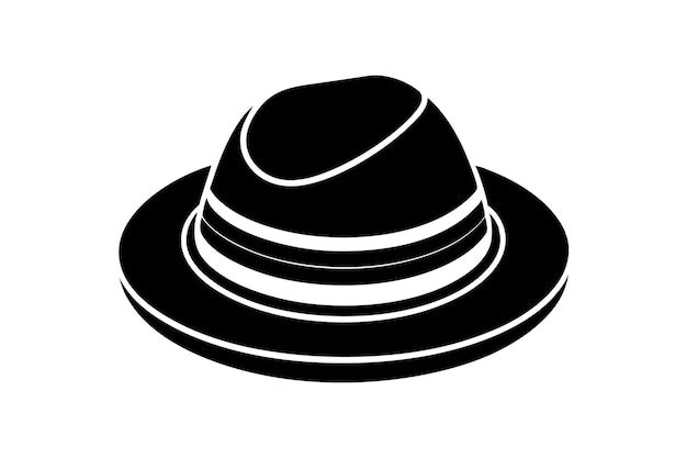 Vector de silueta del conjunto de sombreros